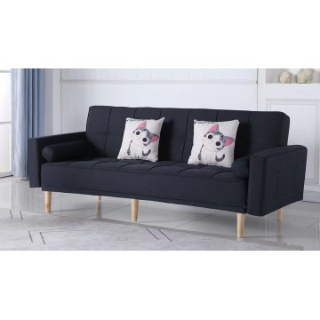 3 Seater Fabric Sofa Bed SFB1132 - Black